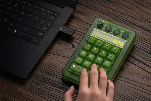 8Bitdo Retro 18 Mechanical Numpad for Windows & Android, Xbox Edition | Bluetooth, 2.4G and USB-C, Calculator Mode, Retro LED Display, Kailh Jellyfish X Switches, Matte UV ABS Keycaps - color: Xbox Edition