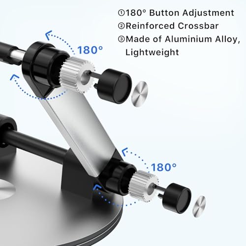 Adjustable Ergonomic Laptop Stand – Heavy-Duty Aluminum Holder with One-Button Angle Control, Supports 17” Devices