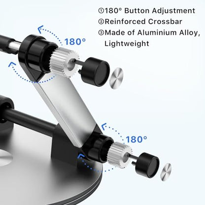 Adjustable Ergonomic Laptop Stand – Heavy-Duty Aluminum Holder with One-Button Angle Control, Supports 17” Devices