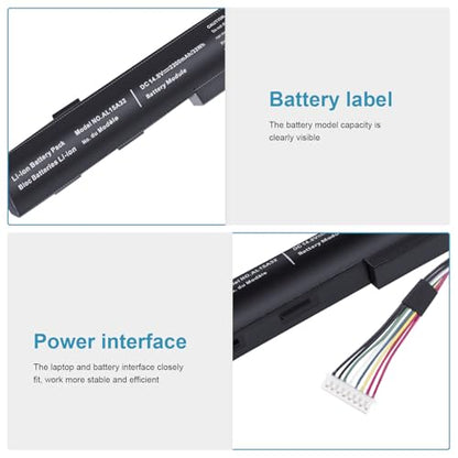AL15A32 Laptop Battery for Acer Aspire E5-422 E5-573 E5-573G E5-573T E5-522 E722 E5-473G-561X E5-473A E5-473G E5-474G F5-572G E5-574 E5-574G E5-752G E5-772 E5-772G E5-773 E5-773G,P257-M P258-M P277-M - size: 10.3*1.56*0.85inch AL15A32