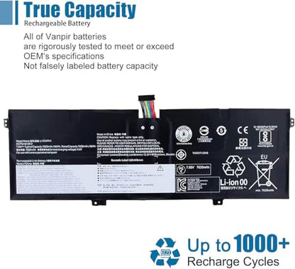 L17C4PH1 Laptop Battery Compatible with Lenovo Yoga C930-13IKB Yoga C930-13IKB Glass Series Notebook L17M4PH1 5B10Q82426 5B10Q82425 7.68V 60Wh 7820mAh - size: 11.45*3.78*0.2 inch L17C4PH1