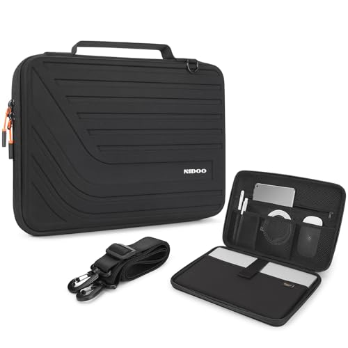 NIDOO 13.3 inch Laptop Sleeve Carrying Case 14 inch Computer Bag Shockproof Hard Shell Protective Cover Handle for 13 inch MacBook Air Pro/13.5" Surface Laptop 6/14" ThinkPad E14 Gen 6/ Dell HP Asus