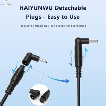 90W Universal Laptop Charger AC Adapter | Compatible with HP Lenovo Dell Acer Asus IBM Sony Gateway Fujitsu notebooks & Chromebooks. Includes 17 tips.