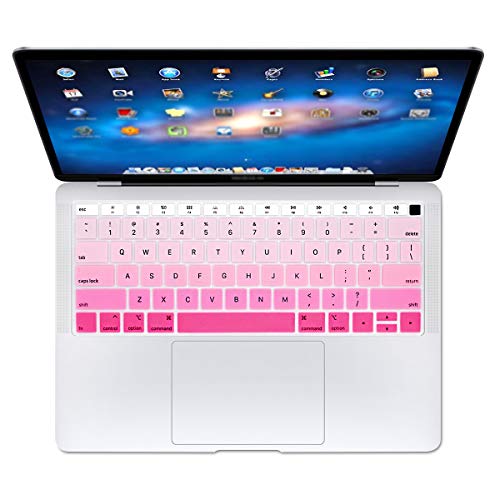 Se7enline for MacBook Pro 13/16 inch Keyboard Cover 2019-2026,Melon Green | Silicone Waterproof Dustproof Durable Washable Laptop Accessories US Layout 2023 2022 2021 2020 2019 2018,Pink - color: Gradient Pink