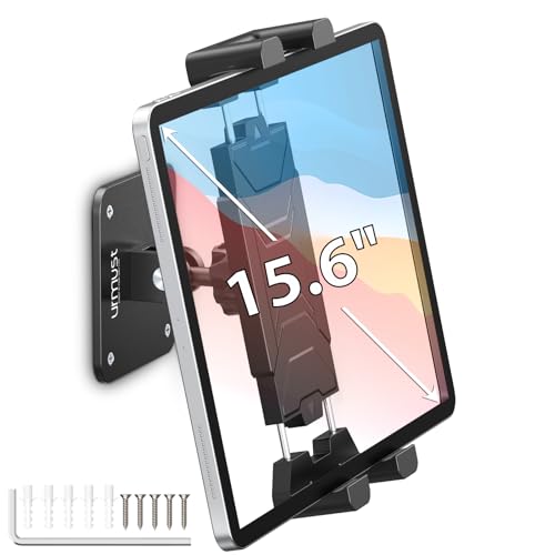 Urmust Tablet Wall Mount Ipad Holder, 4.7-15.6" | 360° Adjustable, iPad, Galaxy Tab, Sturdy Aluminum, For Home, Office & Public Spaces - size: No Arm Pro-Up to 15.6"
