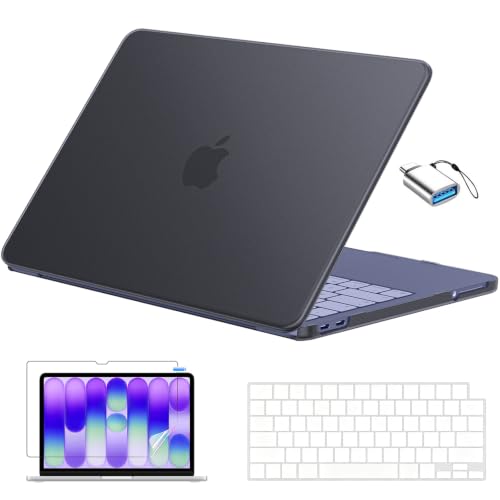 EooCoo for MacBook Neo Case 13 inch 2026, Scratch Resistant, Original Black | 4 in 1 Kit, Durable, Easy Snap-On, Stays New, Model A3404 (A18 Pro Chip) - color: Original Black