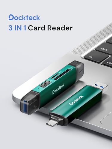 SD Card Reader, USB3.0, 3-Slot USB A/C to Micro SD Adapter,Green | 5G Super Speed, Memory Card Reader for UHS-I SD/Micro SD/SDHC/SDXC/MMC, OTG Support, Plug&Play,Compatible with Macbook iphone - color: Green
