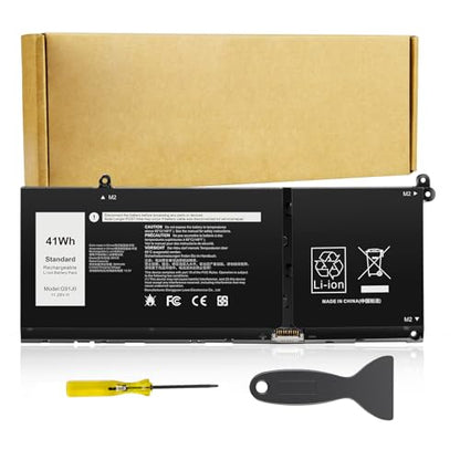Futurebatt G91J0 Battery Replacement for Dell Latitude 3320 3330 3420 3520 Inspiron 3510 3511 3515 3520 3525 3530 5320 5330 5410 5415 5418 5518 5430 5435 7415 7425 7435 2-in-1 Vostro 5620 5625 - size: G91J0 9.65 × 4.53 × 0.67 in