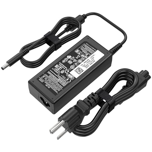 65W 45W Laptop Charger Compatible with Dell Inspiron 15 XPS (4.5mm) | 19.5V 3.34A AC Adapter with 4.5-7.4mm Tip For Latitude Vostro 5000 7000 Series 11 13 15 17 2-in-1 Replaces LA65NS2-01