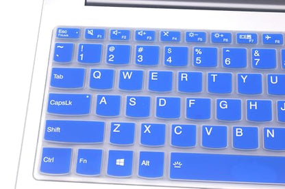Silicone Keyboard Skin Cover Compatible with Lenovo V15 G5 G4 G3 G2, IdeaPad 1 1i 15.6 15IJL7 15ADA07 15IAU7 15ALC7, IdeaPad 3i 15ITL6 2023, IdeaPad Slim 5 16, IdeaPad Flex 5 5i 16" (Blue) - color: Blue