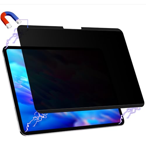 Peslv Magnetic Privacy Screen Protector for iPad Air 11 Inch (2024-2026, M2/M3/M4), Removable Anti Blue Light Glare Spy Private Filter, High Sensitive Bubble-Free Black Security Screen - size: iPad Air 11 Inch (2024-2026)