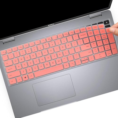Keyboard Cover for Dell Latitude 5550 5540 5530 5531 5520 5521 3550 3540 15.6" Laptop Keyboard Skin, Dell Precision 3560 3561 3570 3571 3580 3581 3590 3591 15.6" Laptop Keyboard Protective Skin-Pink - color: Pink