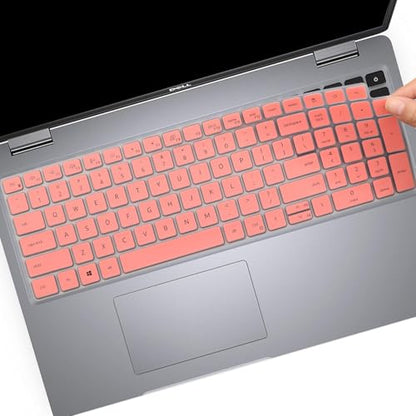 Keyboard Cover for Dell Latitude 5550 5540 5530 5531 5520 5521 3550 3540 15.6" Laptop Keyboard Skin, Dell Precision 3560 3561 3570 3571 3580 3581 3590 3591 15.6" Laptop Keyboard Protective Skin-Pink - color: Pink