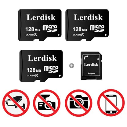 Factory Wholesale Micro SD Card 128MB (0.12GB) Pack of 3 in Bulk Low Capacity for MP3/Old Phones/Small Files Only -Not for Cameras/Dashcams/GB Devices - size: 128MB Class4