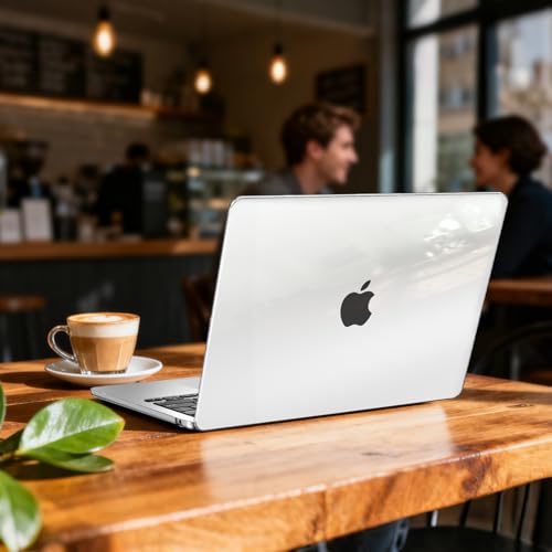 B BELK for MacBook Air 13 inch Case 2026-2022 M5 M4 M3 M2, Crystal Clear | Model A3449 A3240 A3113 A2681, Plastic Laptop Hard Shell for MacBook Air 13.6 inch Case & Keyboard Cover & Screen Protector - color: Crystal Clear
