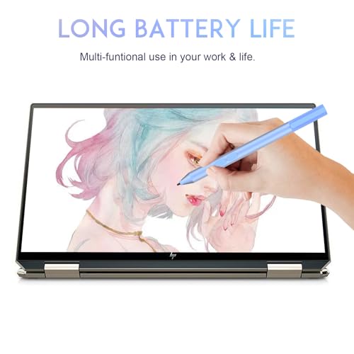 MPP 1.51 Pen for Surface Pro 11/10/X/9/8 300Day Battery Life Palm Rejection | Digital Pen for Surface, Surface Laptop/Book/Go/Studio, Kobo, 1024 Pressure, Precise Drawing & Note-Taking, Two Side Buttons - color: Blue