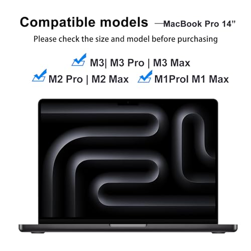Tempered Glass Screen Protector for MacBook Pro 14.2'' M2 Pro/M3/M3 Pro/M3 Max 2023 Laptop Touch Sensitive Scratch Resistant Bubble Free Ultra-Thin - size: for MacBook Pro 14.2 M2 Pro 2023