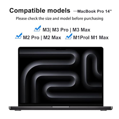Tempered Glass Screen Protector for MacBook Pro 14.2'' M2 Pro/M3/M3 Pro/M3 Max 2023 Laptop Touch Sensitive Scratch Resistant Bubble Free Ultra-Thin - size: for MacBook Pro 14.2 M2 Pro 2023