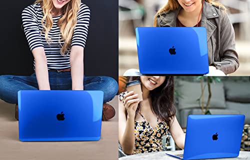 CISSOOK Case for MacBook Pro 13 Inch 2025-2020 Release A2338 A2251 A2289 | 4in1 Set Hard Shell Case with Keyboard Cover for MacBook Pro 13" M1 M2 -Blue - color: Blue