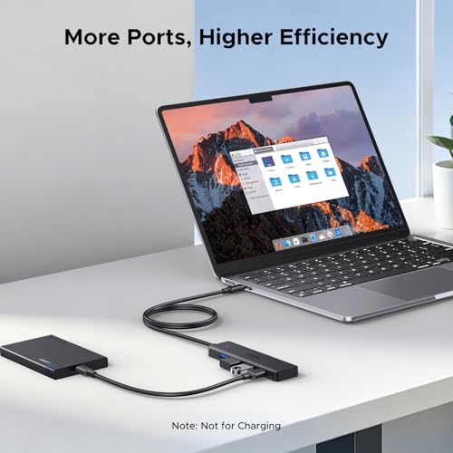 UGREEN USB C Hub, 4 Ports USB A Splitter Ultra-Slim USB Expander for Mouse, Keyboard, Flash Drive, U Disk, Printer Compatible with Laptop, Desktop PC, Xbox, PS5, and More 3.3FT - size: 3.3FT, style: USB-C