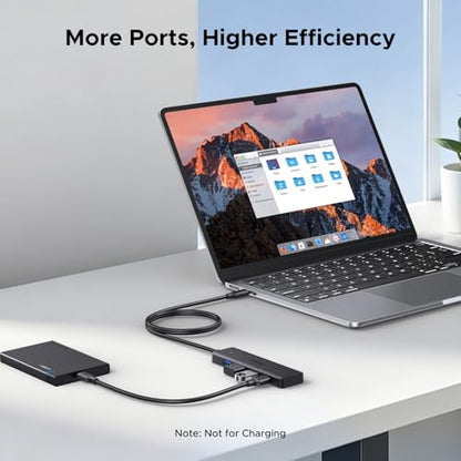 UGREEN USB C Hub, 4 Ports USB A Splitter Ultra-Slim USB Expander for Mouse, Keyboard, Flash Drive, U Disk, Printer Compatible with Laptop, Desktop PC, Xbox, PS5, and More 3.3FT - size: 3.3FT, style: USB-C