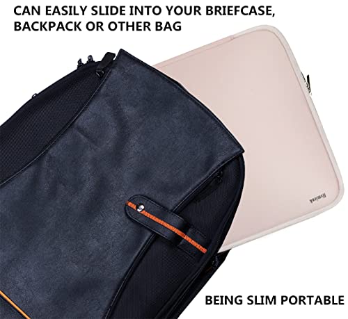 Laptop Sleeve Case 14 inch, Durable Shockproof Protective Computer Cover Flip Case Briefcase Carrying Bag Compatible with 14" HP, Lenovo, Asus, Acer, Notebook, Chromebook Computer, Pink - color: Pink, size: 14 Inch