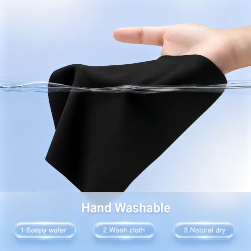 Microfiber Liner Cleaning Cloth 15" 16" MacBook Air/MacBook Pro Screen Keyboard Imprint Protection, Keyboard Protector Compatible with MacBook Air 15.3" /MacBook Pro 15"/MacBook Pro 16"-Black - color: Black（1 Pack）, size: 13.19" x 8.66"
