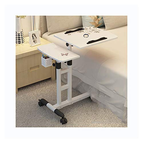 GaRcan Overbed Table Wheels The Sofa Overbed Table Rolling Table Tilting Overbed Table with Wheels Rolling Laptop Table Overbed Desk Rolling Laptop Stand Over Bed Desk