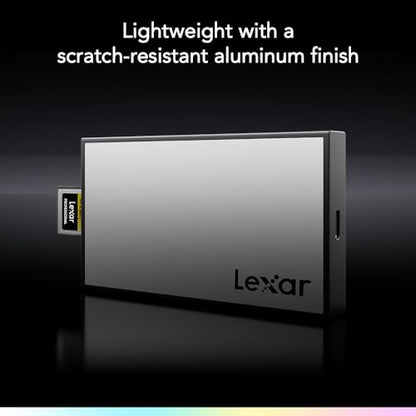 Lexar Workflow CFexpress Type A 4.0 Card Reader, Up to 40Gbps, USB-C | Supports CFexpress Type A Cards, Compatible with PC, Laptop, Tablet, Smartphone, USB-C Cable, Lightweight, LPWF730N-5ANGL - style: CFexpress 4.0 Type A USB-C