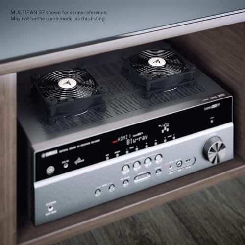 AC Infinity MULTIFAN S5, Quiet Dual 80mm USB Fan, UL-Certified for Receiver DVR PlayStation Xbox Computer Cabinet Cooling - size: S5