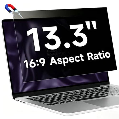 Magnetic privacy protection film&detachable, suitable for 13.3-inch MacBook | (For models 2018 - 2021, M1 series) Anti-blue light and anti-glare, 360-degree anti-peeping design | Privacy film - size: Mac Book Air 13.3 inch (2018-2021,M1)