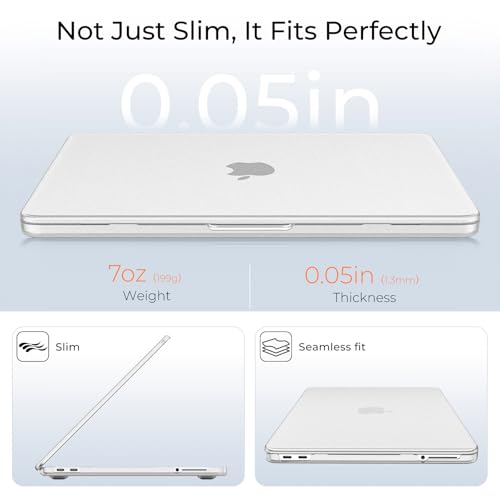 EooCoo for MacBook Neo Case 13 inch 2026, Scratch Resistant, Original Clear | 4 in 1 Kit, Durable, Easy Snap-On, Stays New, Model A3404 (A18 Pro Chip) - color: Original Clear