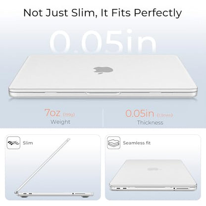 EooCoo for MacBook Neo Case 13 inch 2026, Scratch Resistant, Original Clear | 4 in 1 Kit, Durable, Easy Snap-On, Stays New, Model A3404 (A18 Pro Chip) - color: Original Clear
