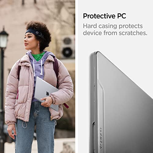 Spigen for MacBook Pro 14 inch Case M5/Pro/Max (2026) M4/M3/M2/M1/Pro/Max (2025-2021) A3427 A3426 A3112 A3185 A3401 A2918 A2992 A2779, Thin Fit, Air Skin Protective Hard Shell Case, Crystal Clear - color: Crystal Clear, size: Macbook Pro 14" M5/M4/M3/M1 (