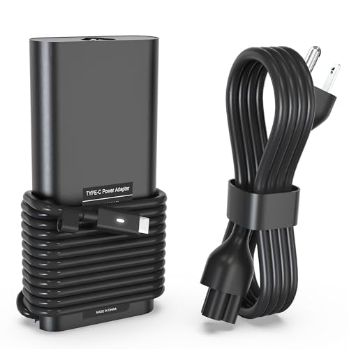 130w USB C Laptop Charger Compatible with Dell XPS 15 17 9530 9700 9710 9720 9730 9575 9500 9510 9520,Precision 5550 5560 5530 5570 5750 5470 5480 5760 3550 2in1,Latitude,Type C Fast Charger - color: black3