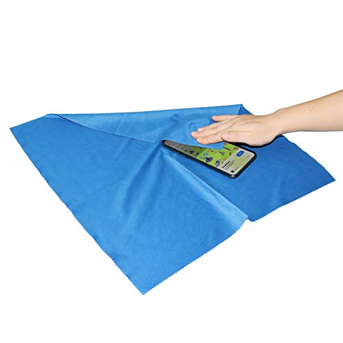 Eco-Fused Microfiber Cleaning Cloth - 16x16 Inch Microfiber Cloth - Pack of 4 Large Cleaning Cloths - Microfiber Cleaning Cloth for Electronics and Monitors - color: 4 Pack - 16 X 16 Inch