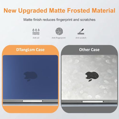 Matte Finish Case for MacBook Neo 13 inch 2026 Model A3404, Indigo Clear | Exact Fit Scratches & Fingerprints Resistant, Ultra-Thin Matte Frosted Protective Hard Shell Mac Neo Case and Keyboard Cover - color: Indigo Clear