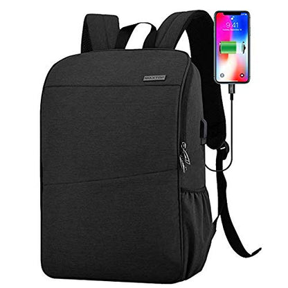 MAXTOP Laptop Backpack for Women Men College Bookbag Business Travel Backpack Anti-theft Water Resistant Computer Backpacks Fits 15.6 Inch Laptop - color: Grey Dark, size: 15.6 inch, style: Daypack Backpacks