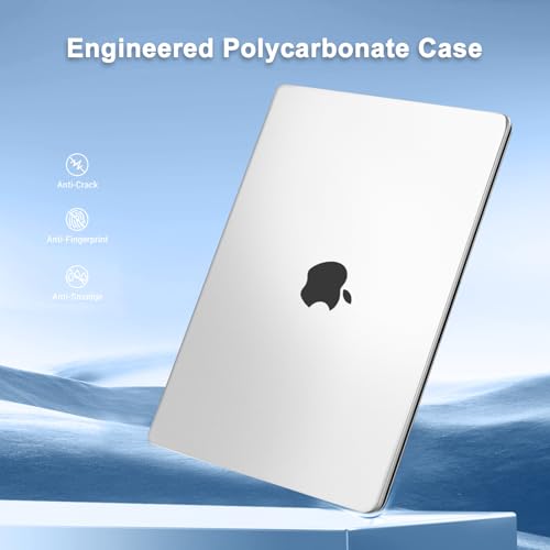 MOSISO Compatible with MacBook Air 15 inch Case M5 M4 M3 M2, Frost Clear | Ultra Thin Hard Case,Precision Color & Anti-Fingerprint -Compatible with MacBook Air 15.3 inch A3241 A3114 A2941 2026-2023 - color: Matte Clear