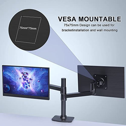 ZSCMALLS Portable Monitor 17.3 Inch 144Hz 1080P FHD Gaming Monitor USB-C HDMI Computer Display HDR IPS Laptop Screen Extender with Smart Cover/Speakers for Laptop PC Mac Phone PS3 4/5 Xbox