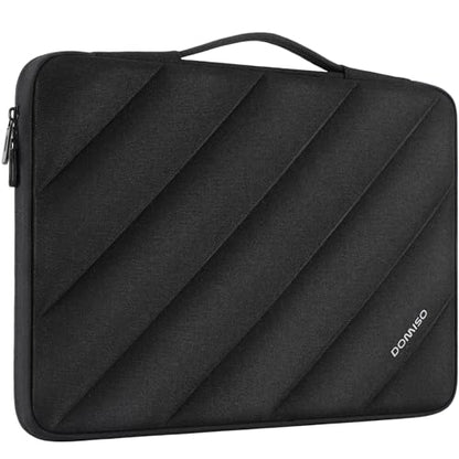 DOMISO 15.6 inch Laptop Case Sleeve Protective Cover Compatible with 16 inch MacBook Pro M4 M3 M2/Pro Max,15.6-16 inch HP Dell ASUS Lenovo Chromebook,Waterproof Computer Cases Bag with Handle,Black