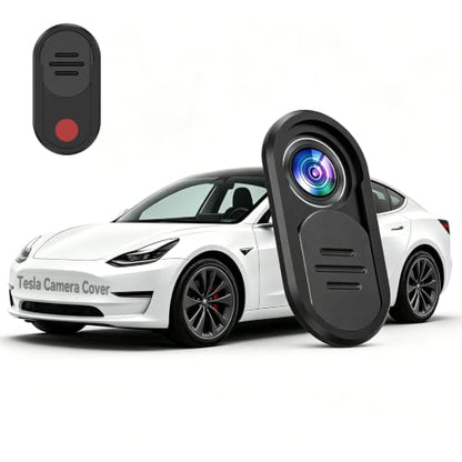 Tesla Model 3/Y Interior Camera Cover Slide | Metal Camera Privacy Protector, Front Cabin Camera Blocker Cover, Vertical Design Anti-Peeping Guard, No Block IR for FSD