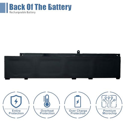 MV07R Laptop Battery Replacement for Dell G3 15 3500 3590 3700 3790 G5 15 5500 5505 SE Series 2WGV 072WGV W5W19 JJRRD 0JJRRD 266J9 M4GWP PN1VN 15.2V 68Wh 4250mAh - size: 12.6*2.61*0.32 inch MV07R