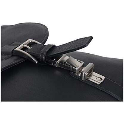 Kenneth Cole REACTION Show Business 16" Colombian Leather Business Laptop Portfolio Messenger Bag - color: Black