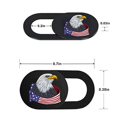 Flag Eagle Webcam Camera Cover Slide - Web Camera Cover Fits for Laptop, Desktop, Pc, Macboook Pro, iMac, Mac mini, iPad Pro, Computer, iPhone, Protect Your Privacy Security - color: Eye Webcam Cover