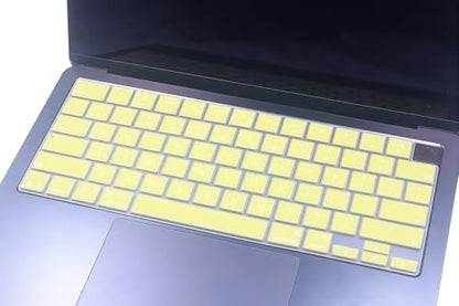Keyboard Skin Compatible for 2026 MacBook Neo 13" A3404, Air 15.3" 13.6" M5 M4 M3 M2 A3448 A3241 A3114 A2941 A3449 A3240 A3113 A2681, MacBook Pro 14 16 inch M5 M4 M3 M2 M1 A3426 A3427 A3434 (Citrus) - color: Citrus Yellow