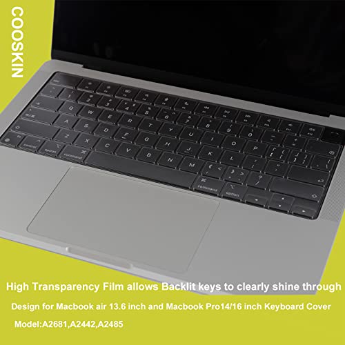 TPU Keyboard Cover for MacBook Air 13" 15" and MacBook Pro 14" 16" | Keyboard Skin Protector for MacBook Air 13" 15" (2022-2024) MacBook Pro 14" 16" (2021-2024)