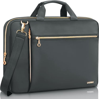 Laptop Bag Case for Women Men Messenger Briefcase Bag, 15.6 16 Inch | Compatible with MacBook Pro M5/HP OmniBook Omen Envy/Dell Pro Inspiron/Lenovo Yoga IdealPad, Carrying Computer Bag, Grey - color: Heather Grey, size: 15.6 inch