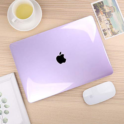 CISSOOK Cover for MacBook Pro 13 Inch Case Purple 2025-2020 Release | 4in1 Set Plastic Hard Shell Case with Keyboard Cover for Pro 13 M1 M2 A2251 A2289 A2338 - Purple - color: Purple