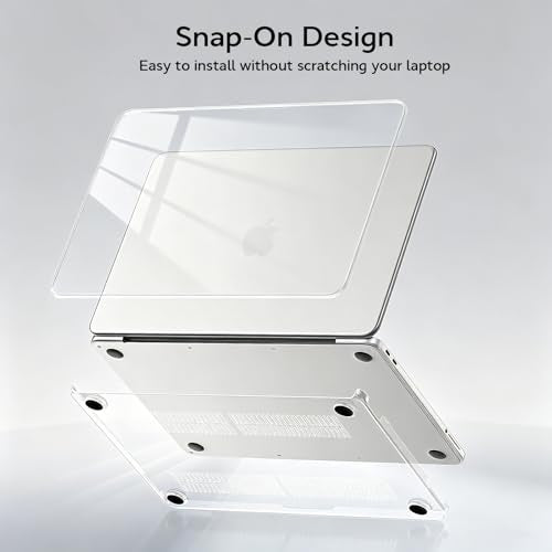 for MacBook Neo 13 inch Case 2026 A3404, Crystal Clear | 3-in-1 Scratch-Resistant Protection Hard Shell Case with Keyboard Cover & Screen Protector, Slim Lightweight for Mac Neo Case - color: Crystal Clear